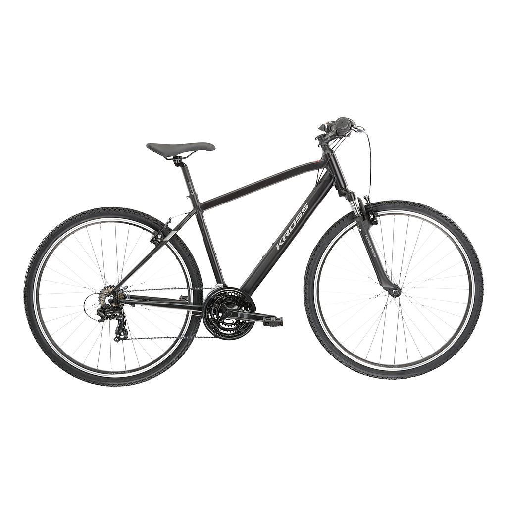 KROSS EVADO 1.0 M BLACK GRAPHITE MATT 21"
