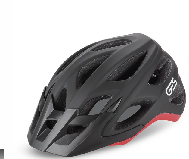 **GES TRAIL HELMET BLACK/RED L (58-62)
