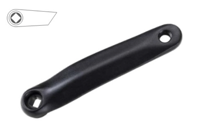 LEFT HAND COTTERLESS CRANK BLACK 170