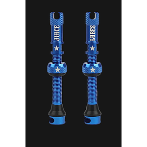**JUICE LUBES TUBELESS VALVE SET BLUE 48mm