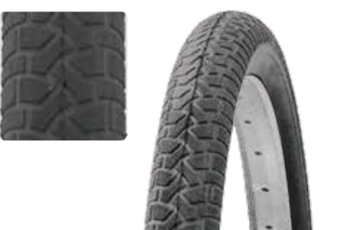 **COMPASS TYRE 12 X 1.75 3mm ANTI-PUNCTURE BLACK