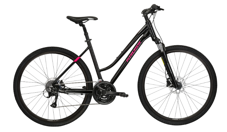 KROSS EVADO 4.0 BLACK/RASPBERRY  DL (17")